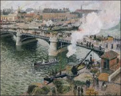 Et on termine ce quiz en cherchant un impressionniste. En 1896, quel artiste a r&eacute;alis&eacute; cette toile intitul&eacute;e ''Le Pont Boieldieu &agrave; Rouen, temps mouill&eacute;'' ?