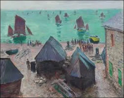 En 1885, quel impressionniste a r&eacute;alis&eacute; ce tableau nomm&eacute; ''Le D&eacute;part des bateaux &agrave; &Eacute;tretat'' ?