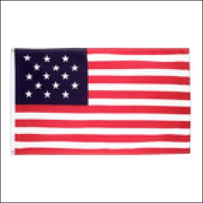 Qui &eacute;tait pr&eacute;sident des &Eacute;tats-Unis en 1795 lorsque ce drapeau &agrave; 15 bandes et 15 &eacute;toiles fut adopt&eacute; ?