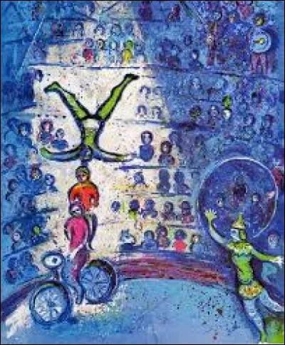 En 1965, quel membre de l'&Eacute;cole de Paris a r&eacute;alis&eacute; cette toile intitul&eacute;e ''&Eacute;quilibristes sur un v&eacute;lo'' ?