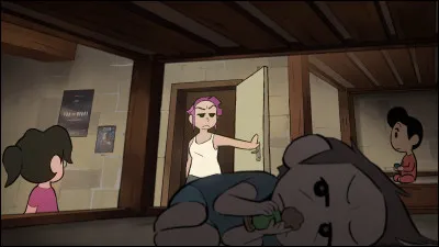 Une grosse araign&eacute;e s'est pos&eacute;e au dessus de ton lit.