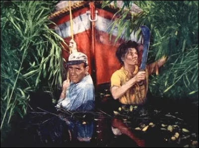 Quels sont les deux acteurs embl&eacute;matiques du film "L'Odyss&eacute;e de l'African Queen" ?