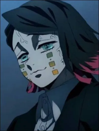 Apr&egrave;s avoir re&ccedil;u du sang de la part de Muzan, qu'est-ce qui appara&icirc;t sur sa main gauche ?