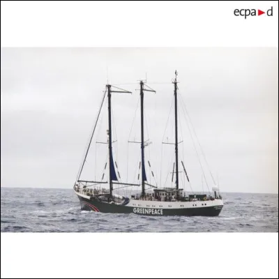 En quelle ann&eacute;e le voilier de Greenpeace est-il arraisonn&eacute; &agrave; Mururoa ?