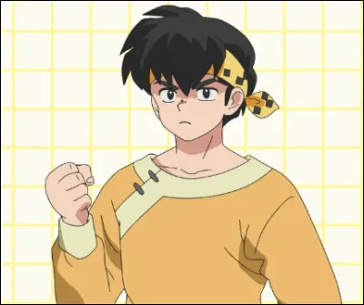 En quoi se transforme Ryoga au contact de l'eau froide ?