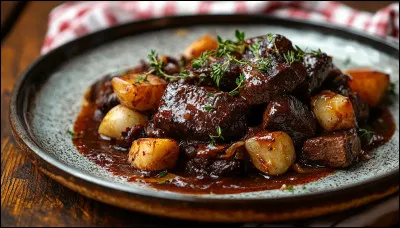 Rago&ucirc;t de b�uf cuit dans du vin rouge avec des petits l&eacute;gumes, c'est devenu le roi des d&eacute;jeuners dominicaux.