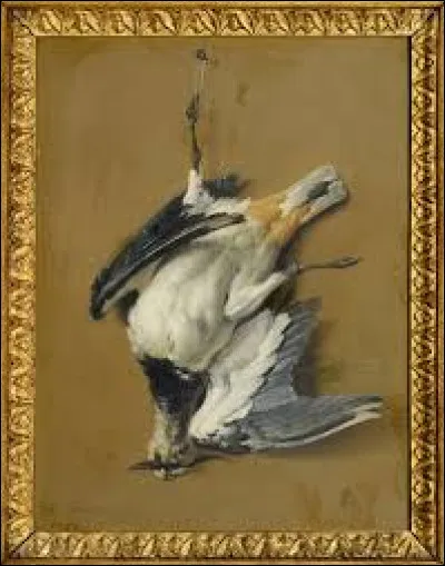 En 1750, quel peintre a r&eacute;alis&eacute; cette nature morte intitul&eacute;e ''Vanneau hupp&eacute; pendu par une patte'' ?