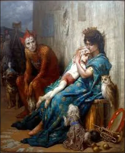 Datant de 1874, ''Les Saltimbanques'' est une �uvre du romantique...