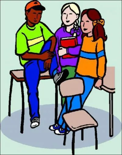 Il y a trois lves : deux garons et une fille.