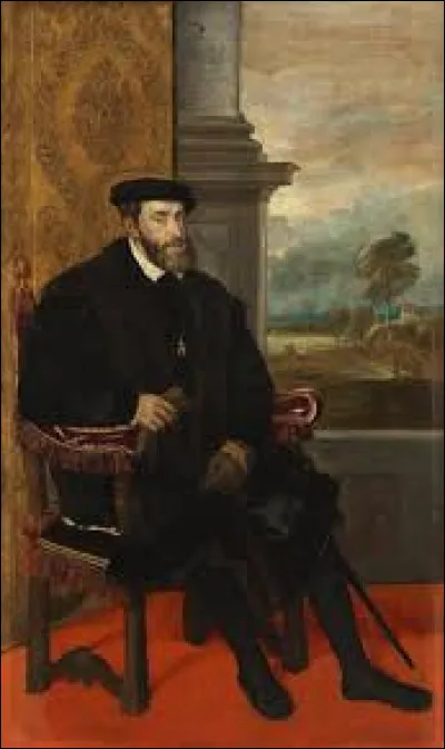 En 1548, quel peintre de la Renaissance a r&eacute;alis&eacute;, en collaboration avec l'artiste Lambert Sustris, le portrait de l'empereur du Saint-Empire romain germanique, Charles Quint, assis sur une chaise ?