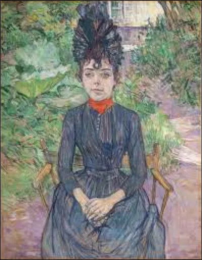 Quel postimpressionniste a peint, en 1891, le portrait de cette dame nomm&eacute;e Justine Dieulh, assise sur une chaise ?