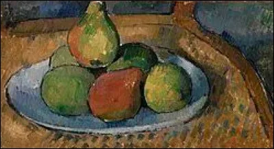 Vers 1879, lequel de ces trois impressionnistes a r&eacute;alis&eacute; cette toile intitul&eacute;e ''Assiette de fruits sur une chaise'' ?