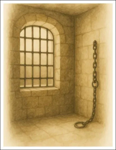 Tu traverses le terrain et vas en prison...