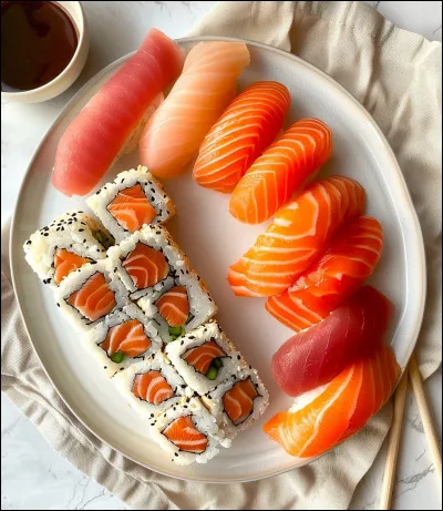 Les sushis ont &eacute;t&eacute; cr&eacute;&eacute;s pendant la p&eacute;riode d'Edo.