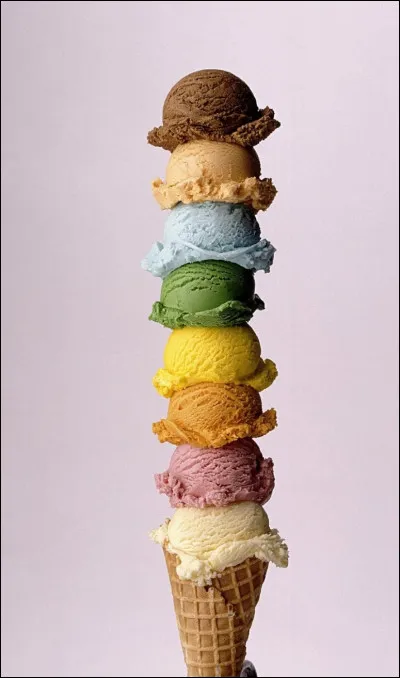 La glace a &eacute;t&eacute; cr&eacute;&eacute;e en Italie.