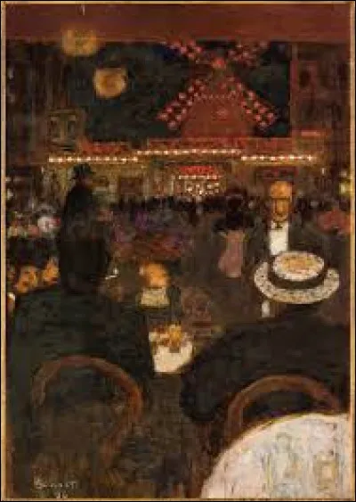 Parmi ces trois nabis, lequel a r&eacute;alis&eacute;, vers 1896, cette toile intitul&eacute;e ''Le Moulin-Rouge'', &eacute;galement appel&eacute;e ''Place Blanche (terrasse de caf&eacute;)'' ?