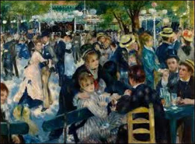 Restons un instant avec ce moulin. En 1876, quel impressionniste a r&eacute;alis&eacute; cette toile intitul&eacute;e ''Bal du moulin de la Galette'' ?