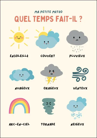 Si tu &eacute;tais un &eacute;l&eacute;ment de la m&eacute;t&eacute;o, tu serais�