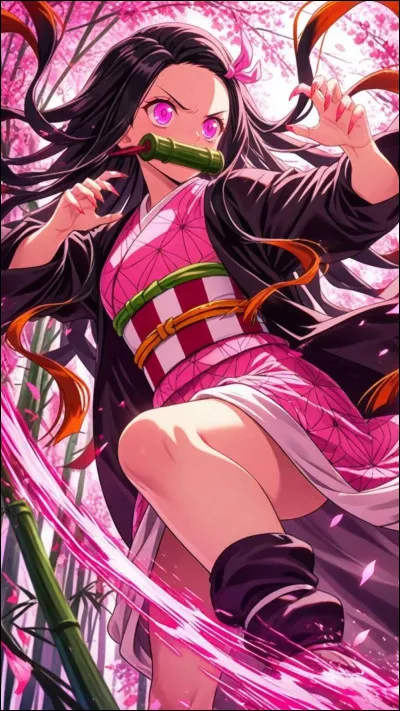 Comment s'appelle la petite s�ur de Tanjiro, transform&eacute;e en d&eacute;mon ?