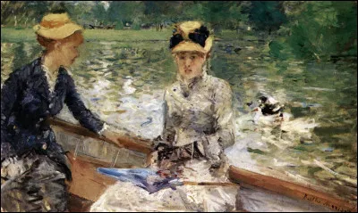 Qui immortalis&eacute; cette sc&egrave;ne au bord de l'eau sur la toile intitul&eacute;e "Jour d'&eacute;t&eacute;'' au bois de Boulogne'' ?