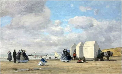 Gr&acirc;ce &agrave; quel peintre d&eacute;couvrons-nous cette sc&egrave;ne de plage ?