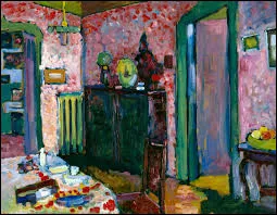 En 1909, quel artiste a r&eacute;alis&eacute; cette toile intitul&eacute;e ''Int&eacute;rieur'' ?