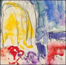 Quel pointilliste a r&eacute;alis&eacute; cette aquarelle nomm&eacute;e ''Int&eacute;rieur'' ?