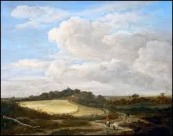 En 1660, quel baroque a r&eacute;alis&eacute; cette toile intitul&eacute;e ''Champ de bl&eacute;'' ?