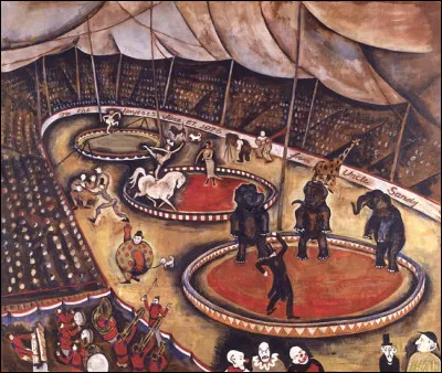 Il est plut&ocirc;t connu pour autre chose que la peinture. Qui a fait ce joli tableau sur le cirque ?