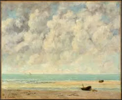 En 1869, quel r&eacute;aliste a peint cette toile nomm&eacute;e ''La Mer calme'' ?