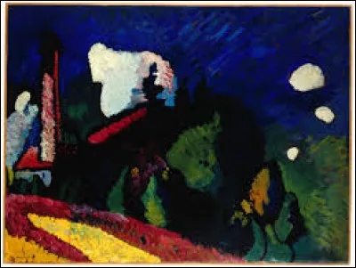 ''Murnau, paysage &agrave; la tour'' est une �uvre datant de 1908. Quel artiste a r&eacute;alis&eacute; cette toile ?