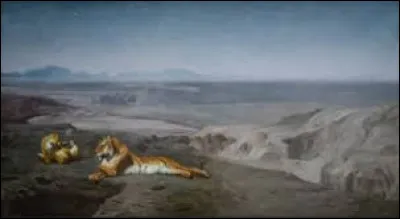 Lequel de ces trois acad&eacute;miciens a r&eacute;alis&eacute;, en 1884, cette toile nomm&eacute;e ''La Nuit au d&eacute;sert'' ?