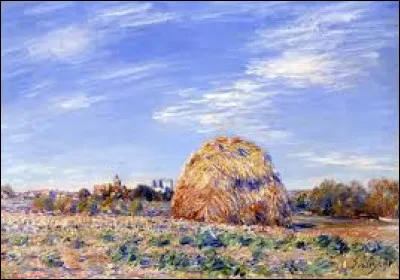 Datant de 1891, ''Meules sur les bords du Loing'' est l'�uvre de l'impressionniste...