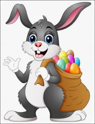 Avec le temps, il a &eacute;t&eacute; remplac&eacute; par le lapin de P&acirc;ques, __ une figure populaire charg&eacute;e d�apporter les �ufs en chocolat aux enfants.