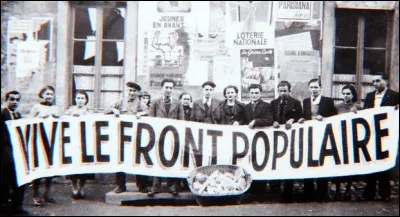 En quelle ann&eacute;e le Front populaire est-il arriv&eacute; au pouvoir ?