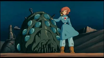 &Agrave; la fin du film, pourquoi Nausica&auml; a-t-elle une tenue bleue ?