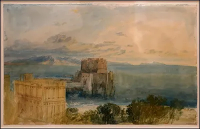 Quel peintre connu pour son tableau "Pluie, Vapeur et Vitesse" est l'auteur de la toile "Le Castel dell'ovo, Naples, avec Capri au loin" ?