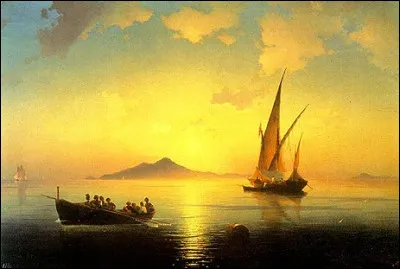 Quel peintre russe a repr&eacute;sent&eacute; "La baie de Naples" ?