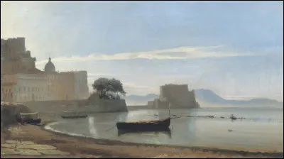Quel peintre est l'auteur de la toile "La baie de Naples avec le castel dell'ovo" ?
