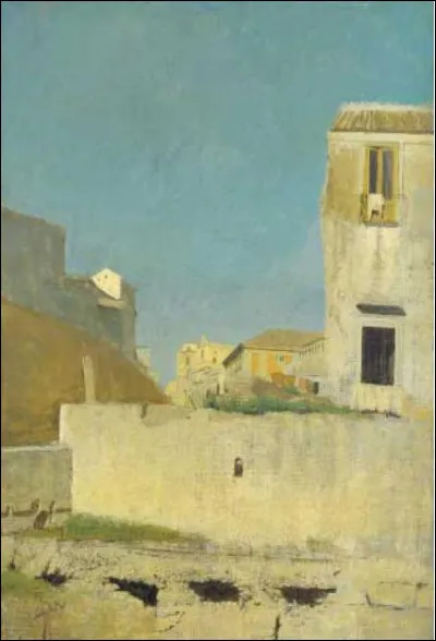 Quel peintre italien est l'auteur de la toile "Rue de Naples" ?