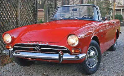 Quel est le nom de ce mod&egrave;le produit par Sunbeam de 1964 &agrave; 1967, un roadster de sport V8 ?
