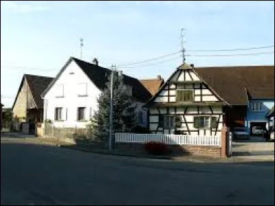 Village de l'arrondissement de S&eacute;lestat-Erstein, Friesenheim se situe dans le d&eacute;partement ...