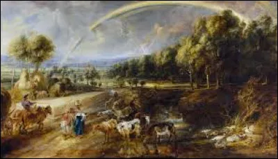 Lequel de ces trois baroques flamands a r&eacute;alis&eacute;, en 1636, cette �uvre nomm&eacute;e ''Paysage avec arc-en-ciel'' ?
