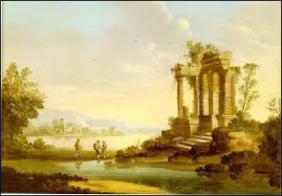 Parmi ces trois romantiques, lequel a r&eacute;alis&eacute;, en 1797, cette toile intitul&eacute;e ''Paysage avec ruine de temple'' ?