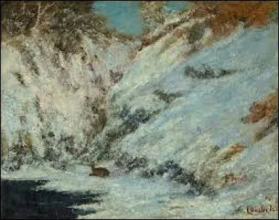 &Agrave; quel r&eacute;aliste doit-on, en 1866, cette �uvre intitul&eacute;e ''Paysage de neige dans le Jura, avec chevreuil'' ?