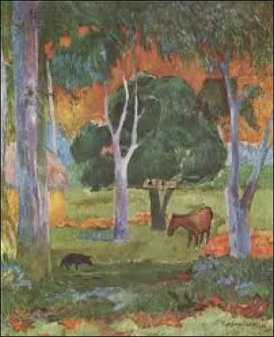 Et on cl&ocirc;ture ce quatri&egrave;me volet avec la toile intitul&eacute;e ''Paysage avec un cochon et un cheval'' r&eacute;alis&eacute;e en 1903. Quel postimpressionniste a peint cette �uvre ?