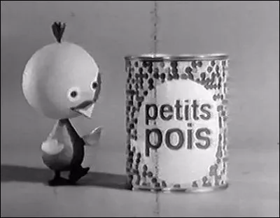 Comment se nommait la mascotte d'une publicit&eacute; pour les petits pois ?