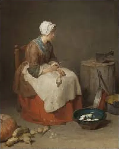 Parmi ces trois peintres, lequel a, en 1738, r&eacute;alis&eacute; cette �uvre intitul&eacute;e ''La Cuisini&egrave;re'' ?