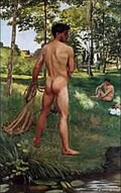 En 1868, quel impressionniste a r&eacute;alis&eacute; cette toile nomm&eacute;e ''Le P&ecirc;cheur &agrave; l'&eacute;pervier'' ?