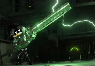 L'un d'eux est touch&eacute; par le gun cr&eacute;&eacute; par Uzi. C'est...